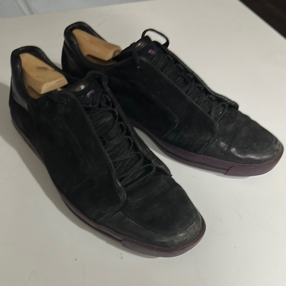 Yohji Yamamoto Men's Black and Purple Shoes
